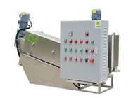 Screw press dewater machine to dry sludge from food beverage waste water SS304