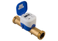 GPRS Wireless Ultrasonic Water Meter , Convectional Type DN25 Brass Tube R500