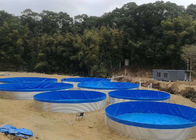 Fish Farming Bolted 27cbm 2740mm Aquaculture Water Tanks