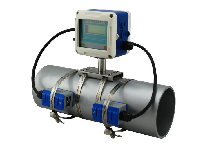 Doppler Fixed Clamp On Flow Meter By Sound Wave To Determine Velocity