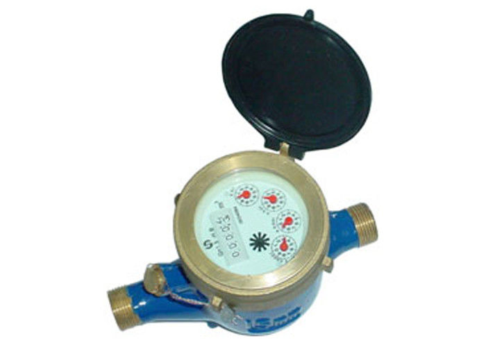 Brass multi jet water meter for cold water volumetric measurement DN25 Dry dial