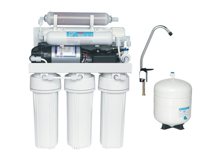 Manual flush Brackish Water Reverse Osmosis Systems with 10" slim double O-ring Cartridge housing