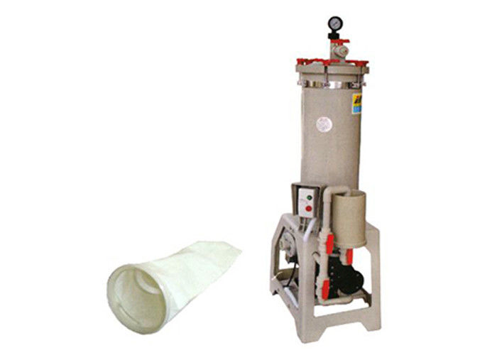 FRPP Chemical Filtration Systems / bag filter machine for petrochemical 150L / min 1HP