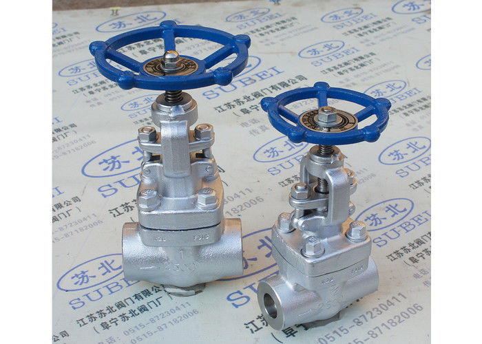 Forged steel female wrought gate valve for honey & molasses transfer PN16 Mpa PN80 Mpa DN10 - DN25