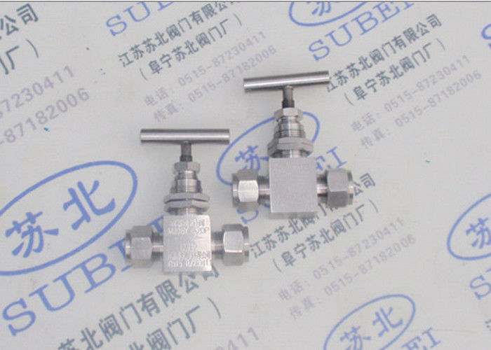 Cutting ferrule SS needle valve for power plant / grooved piping system