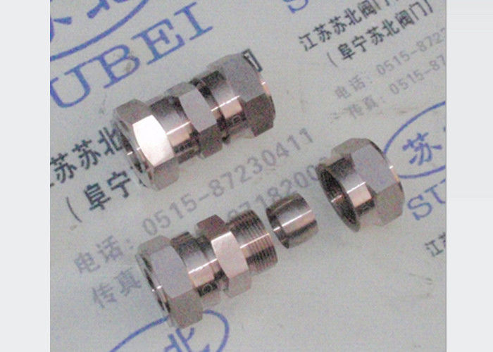 Hastelloy double ferrules Grooved Piping Systems / steel tube fitting