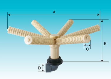 FRP Pressure Tanks Hub and lateral for Bottom mount 6 laterals control valves