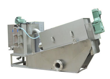 SS304 Multi Disc Screw Plate And Frame Filter Press Machine For Slurry Dewater