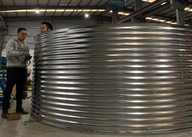 Diameter 6.4m Galvanized Bolt Aquaculture Fish Tanks