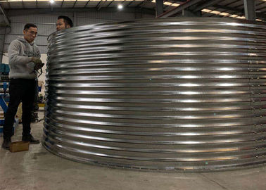2200cbm Corrugated 75cbm Galvanized Steel Water Tanks