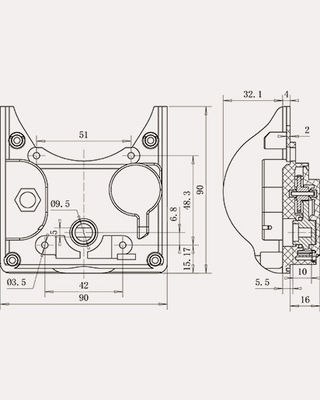 DN15 Clock Movement HVAC Electric Brushless DC Motors