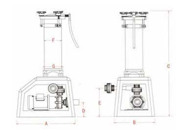 FRPP Chemical Filtration Systems for Electro plating solution 80L/min 260W