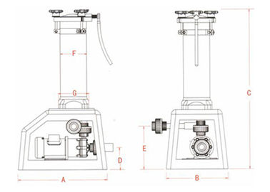 CPVC chemical filter system 70L/min 180W For Waste water treatment