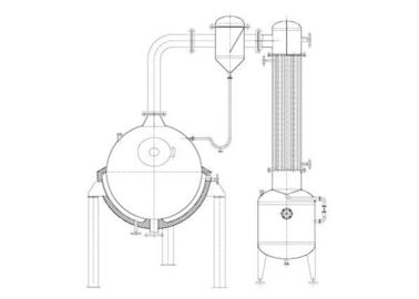 Concentration distill of liquid material Ball concentrating tank  in food stuff 1000L