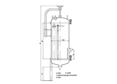 Sanitary Precision Cartridge Filter Vessels for refineries and petro chemicals  150psi 1Mpa