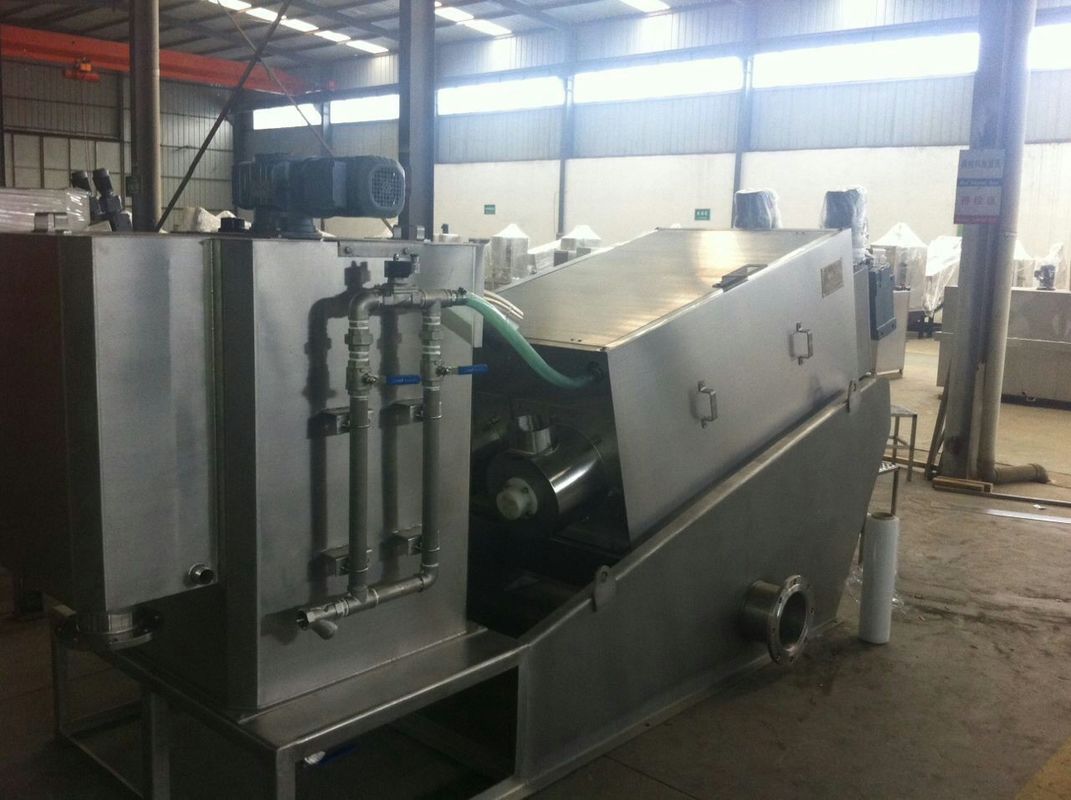 Stainless Steel Multi Disc Fully Automatic Filter Press For Waste Water Plant 2000 - 10000 Mg/L