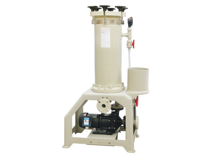 150 - 450 L / Min Flow Chemical Filtration System For Activated Carbon Plating Solution JM PVDF