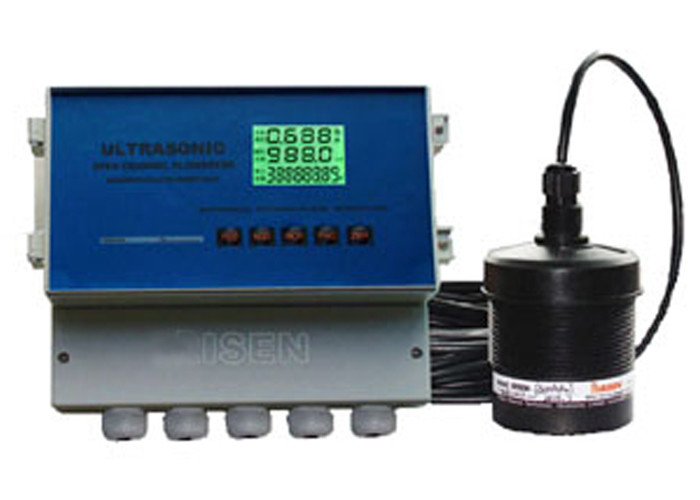 Open Channel Ultrasonic Magnetic Flow Meter For Sewage / Waste Water Treatment 600 m3 / H Converter