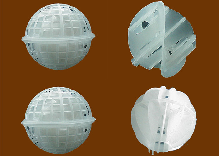 Polypropylene Ball floating media for waste water treatment Dia . 40mm ...